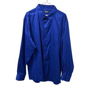 Murano Dress Shirt Sz 18/35 Long Sleeve Button-Up Formal Shirt